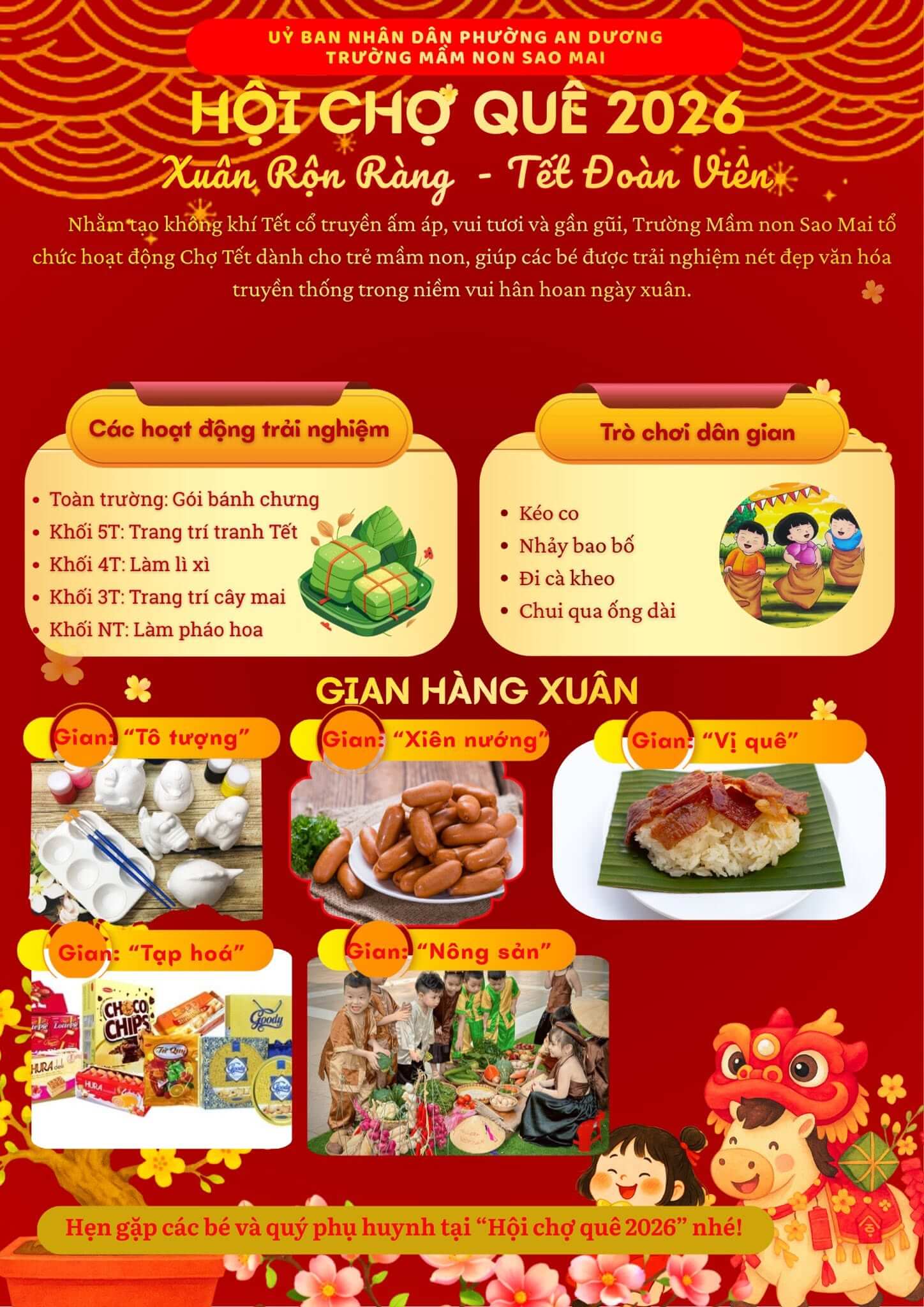 Chợ quê yêu thương – Khép lại chuỗi hoạt động chào mừng Tết Nguyên đán Bính Ngọ 2026
